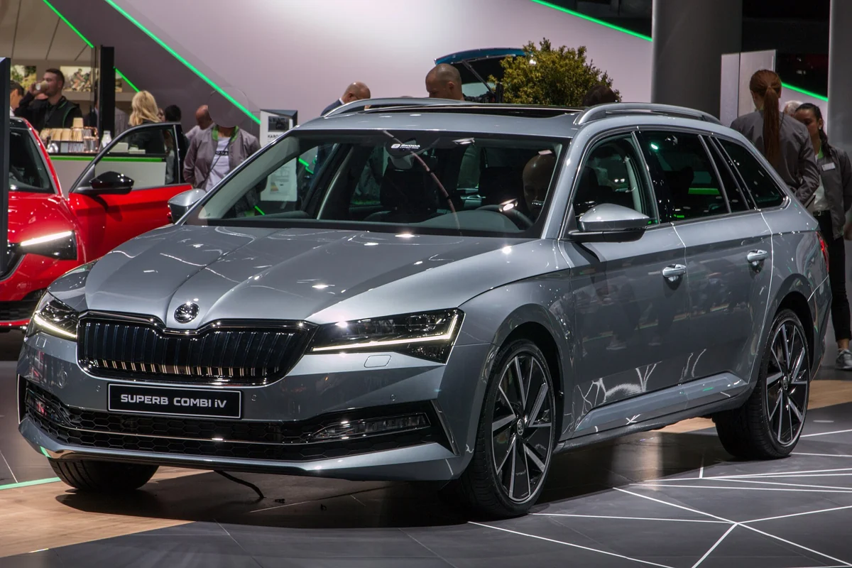 Škoda Superb třetí generace po modernizaci na autosalonu